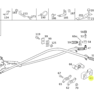 A3822682140 Soporte Trasero Mercedes Benz