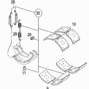 Rkit8001c3 Kit Balata Trasera Mercedes Benz